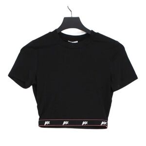 Black Crop Top with Elastic Detail